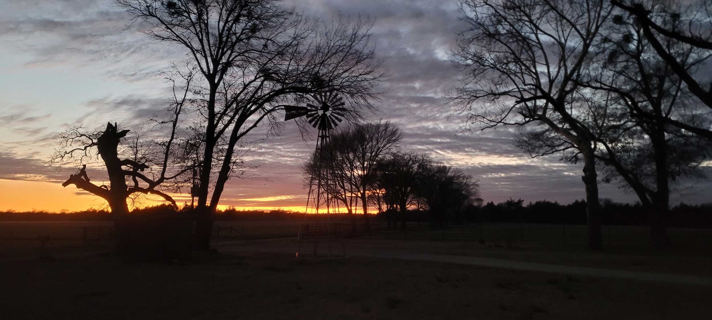 Sunset at the ranch